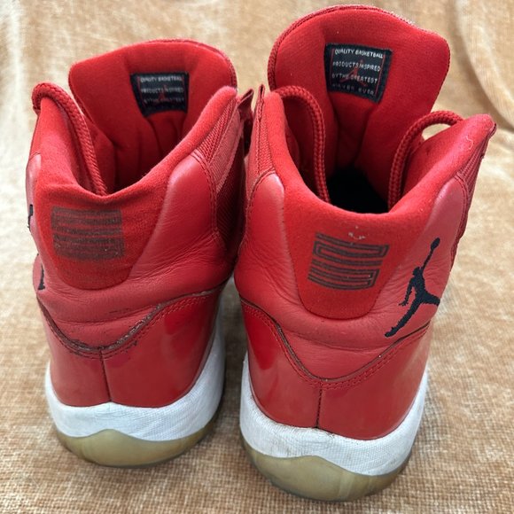 Nike Air Jordan 11 Retro 'Win Like '96' 2017 Sneakers Gym Red 378037-623 Sz 13 - Picture 2 of 7
